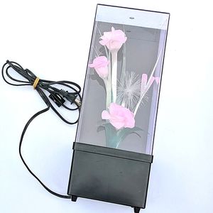 Vintage fiber optic night light music box